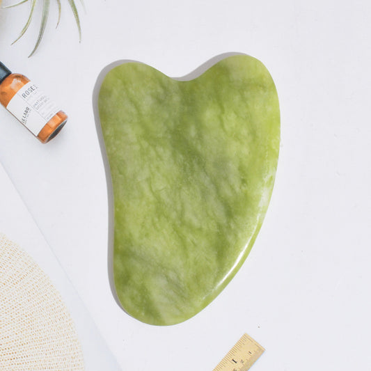 Pink and Green Phoenix Jade Gua Sha Massage Board Face Care